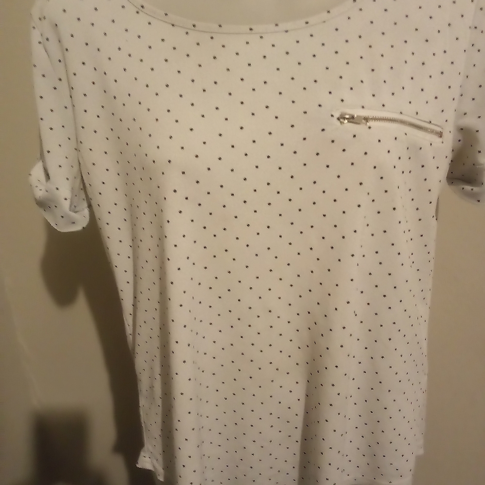 Ladies Polka Dot Blouse Sz L by the workshop